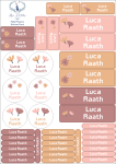 School Labels : Field Flowers Theme