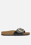 Birkenstock Madrid Big Buckle Narrow - Patent Black Gold