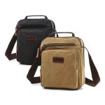 Mens Casual Canvas Messenger Bag 8844 - Khaki