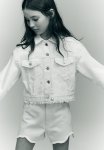 Denim Shorts - White