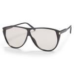 Black & Pink Lens Angular Sunglasses