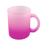 11OZ Pink Frosted Glass Mug - Sublimation Express