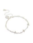 Silver Plated Winding MINI Flower Bracelet