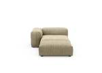 Sofa Daybed L Cord Velours Khaki