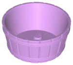 Parts Container Barrel Half Large With Axle Hole 64951 - Medium Lavender