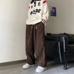 Autumn And Winter Woolen Trousers Men's Straight Fashion Label