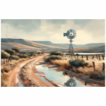 Bolster Cushion Karoo Scene