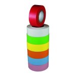 Llg Adhesive Label Tape Blue Length: 12.7 M Width: 25.4 Mm Pack Of 3
