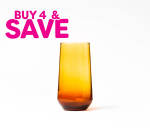 Buy 4 Tall Tumbler Amber 470ML For R139