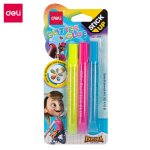 Deli Glitter Glue 12ML 3 Colors Neon – EA71201