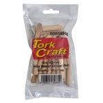 Tork Craft Birch Wood Dowel Pins 8X40MM Each 40 Piece