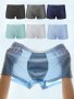 6pcs Men's Underwear Ice Silk Cool Boxer Briefs Shorts Mesh Graphene Antibacterial Inner Breathable Comfy Stretchy Boxer Trunks