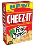 Sunshine Cheez-it Baked Snack Crackers Italian Four Cheese 12.4OZ Box Pack Of 4