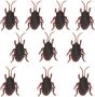 Prank Props Simulation Cockroach Model Halloween Party Toy 10PCS