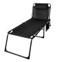 Heavy-duty Foldable Outdoor Camping Bed With Adjustable Head Cushion 150KG Capacity