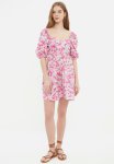 MINI Floral Balloon Sleeve Dress - Pink
