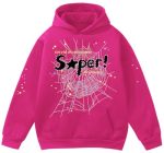 Emilyle Y2K Spider Hoodie Cobweb Pattern Print Unisex Sweatshirt Men Women Graphic Outwear ROSE2 XL