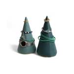 Cone Shaped Jewellery Organiser Dark Green