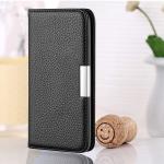 For Samsung Galaxy S20 Fe Litchi Texture Horizontal Flip Leather Case With Holder & Card Slots Black