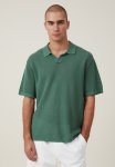 Cotton On Resort Short Sleeve Polo - Antique Green