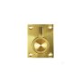 Door Pull Flush Ring Brass 50X63MM Euro Brass