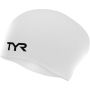 Wrinkle Free Silicone Long Hair Swimming Cap White