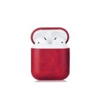 Apple Protective Leather Cover For Airpods Charging Case Pu Leather Red