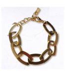 Multi Link Oblong Bracelet - Gold Free