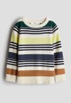 Cotton Jumper - Green Striped