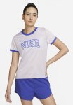 Nike W Nk Df Swoosh Run Ss Top - Doll & Lapis