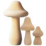 Craft Wooden Mushroom Painting Diy Art Project Decoration 3 Set