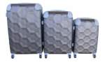 Smte 3 Piece Luggage Set Brown With Keychain