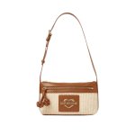 Straw Chic Shoulder Bag -brown