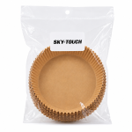 50PCS Air Fryer Paper Liners Non-stick Round Baking Cups 16CM