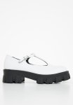 Mary Jane Track Sole Shoe - White