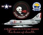 A-4C Skyhawk VA-12 Flying Ubangis Mouse Pad