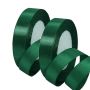 2 Rolls Dark Green Satin Ribbon 20MM W - Gift Wrapping Decor - 44M