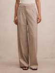 Rachel Relaxed Wide Leg Pants - 16 Neutral Suit