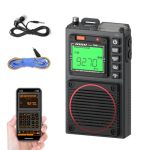 Raddy RF75A App Control Shortwave Radio Portable Am fm vhf sw wb Weather Radio Pocket Radio Rechargeable W 9.85 Ft Wire Antenna