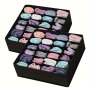 1pc Breathable Fabric Lingerie Storage Box Folding Multi-Purpose Drawer Organizer For Bras And Socks Drawer Organizer
