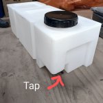 60L Water Transit Tank – White