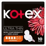 Kotex Normal Ultra Thin Sanitary Pads With Wings 10 Pack