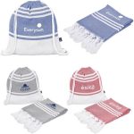 Us Basic Santa Cruz Cotton-rich Beach Towel & Drawstring