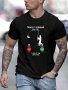 Fishing Print Men's Trendy T-shirts Casual Graphic Tee Short Sleeve Round Neck Tops Men's Spring Summer Clothes Outfits Men's Clothing