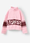 Cotton On Naomi Half Zip Pullover - Blush Pink apres Ski
