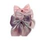 Elegant Hair Bows - Pink Lilac And Purple - Set Of 3