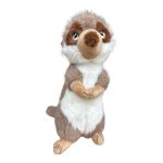 Plush Soft Toy 30CM - Brown & White Meerkat
