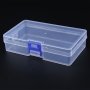 5PCS Transparent Plastic Storage Boxes With Snap Latch Clear Organizer Case For Jewelry Small Items Tools And Cards Durable Multipurpose Containers