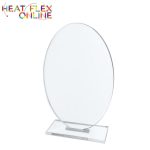 Oval Trophy – 255MM X 160MM With 8MM Base 8MM Clear Acrylic