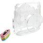 Tuff-Luv Instax MINI 8 And MINI 9 Clear Case With Rainbow Strap